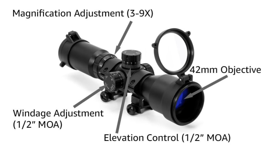 Amazon.com : Osprey Global CP3-9X42MDG Compact 3-9X 42 Scope with